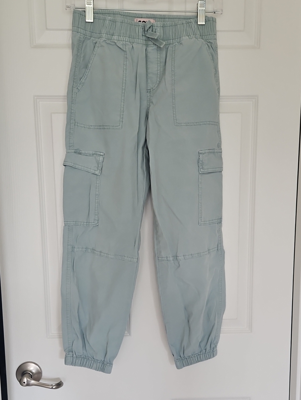 Girls Sage Green Cargo  Pants